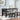 Elliston - 5 Piece Rectangular Counter Height Dining Set - Dark Grey And Beige