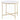 Ellison - Round X-Cross End Table - White And Gold