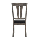 Nathan Fan Back Chair With PU Seat (Set of 2) Gray Oak - alternate view