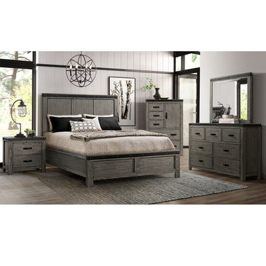 Wade 5-Drawer Gentlemen Chest Black Finish - alternate view