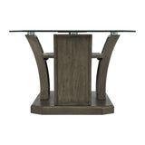 Dapper Rectangular Coffee Table Gray - detail