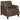 Leaton - Upholstered Recessed Arm Chair - Brown Sugar