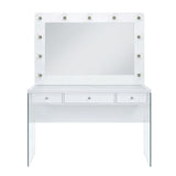 Jacey Complete Vanity With Lightbulbs Glossy White - alternate view