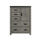 Wade 5-Drawer Gentlemen Chest Black Finish - image 4 of 4