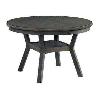 Amherst Dining Table With Wood Leg Gray Finish - Dining Tables at Quality Home Furniture Mesquite