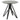 Hadi - Round End Table With Hairpin Legs - Cement And Gunmetal