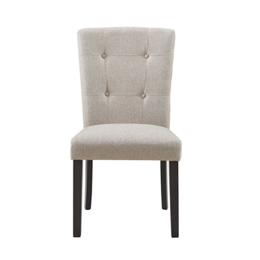 Lexi Tufted Upholstered Chair (Set of 2) Espresso - detail