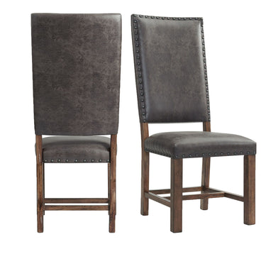Gramercy Tall Back Side Chair (Set of 2) Chocolate - Chair Sets at Quality Home Furniture Mesquite