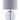Kenny - Drum Shade Table Lamp With Glass Base - White