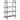 Delray - 4-Tier Open Shelving Bookcase - Gray Driftwood And Black