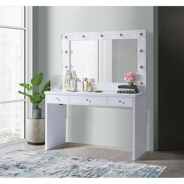 Ariana Complete Vanity With Lightbulbs Glossy White - image 4 of 4