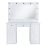Amia Complete Vanity With Lightbulbs Glossy White - image 4 of 4