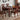 Montclair - 7 Piece Dining Table Set - Dark Cherry / Brown