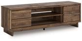Zadilyn - Mueble de TV con opción de chimenea