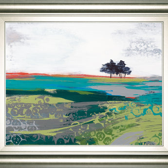 Summer Breeze By Leslie Bernsen - Framed Print Wall Art - Gray