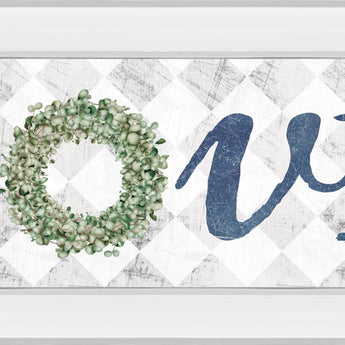 Love With Eucalyptus Wreath I By Marla Rae - Gray