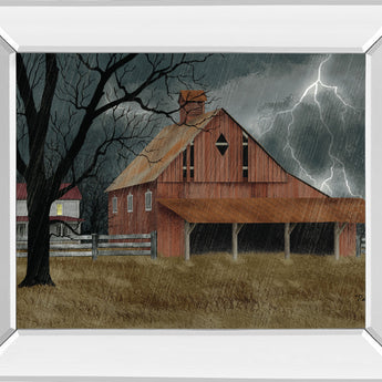 Dark And Stormy Night By Billy Jacobs - Mirror Framed Print Wall Art - Dark Gray