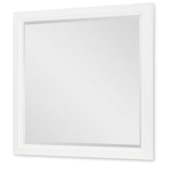 Horizons - Beveled Mirror - Pure White / Natural Oak