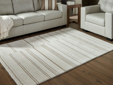 Gadence - 5' x 7' Rug - Ivory / Tan