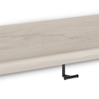 Socalle - Perchero de pared con estante - Natural claro