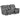 Conrad - Upholstered Padded Arm Glider Loveseat - Gray