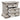Bruchandi - Antique White - Three Drawer Night Stand