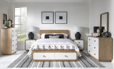 Margot - 6 Drawer Dresser - Desert Oak And Cloud White