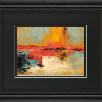 Acertijo By Santos Villareal - Framed Print Wall Art - Orange