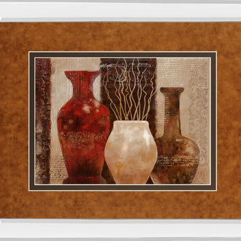 Mediterranean Style I By Nan Mirror - Framed Print Wall Art - Light Brown