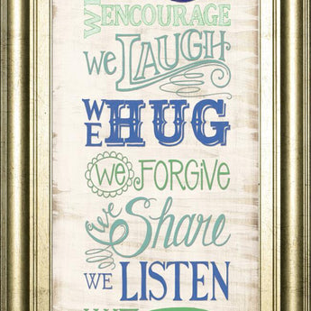 18x42 In Our Family By Deb Strain - Beige