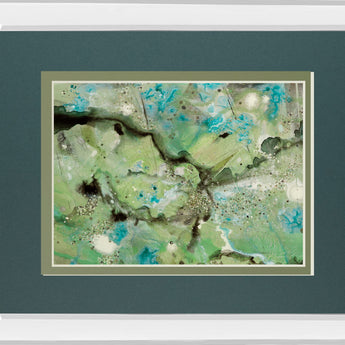 Revival By Gina Miller Mirrored Frame - Green