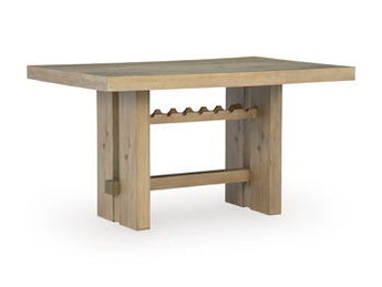 Lasinger - Rectangular Dining Room Counter Table - Light Brown