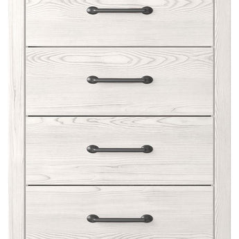 Gerridan - Four Drawer Chest - White / Gray