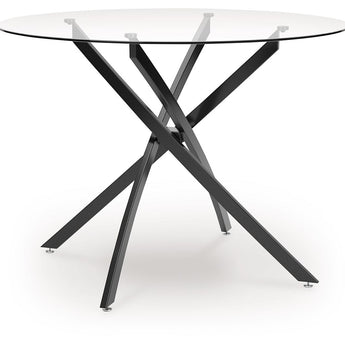 Pharwynn - Mesa de comedor redonda - Negra