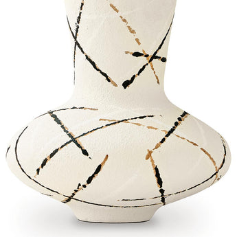 Brockford - Vase - Cream / Black / Brown