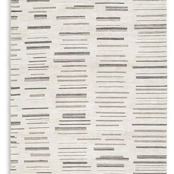 Leesdale - 5' x 7' Rug - Ivory / Brown / Black
