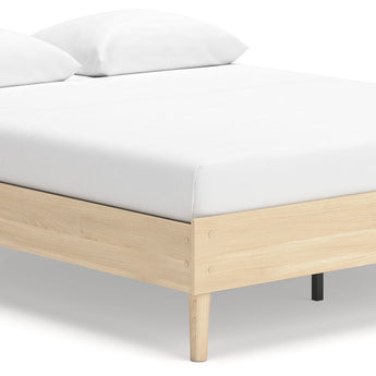 Cabinella - Queen Platform Bed - Tan