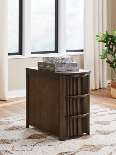 Camdill - Chair Side End Table - Dark Brown