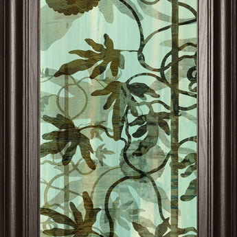 Climbers IV By James Burghardt - Framed Print Wall Art - Green
