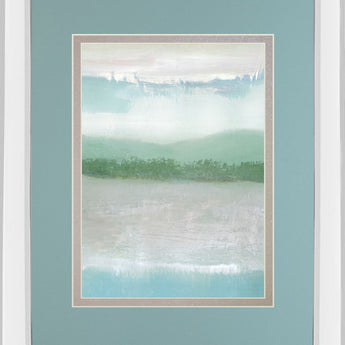 Equinox By Caroline Gold - Mirror Framed Print Wall Art - Green