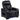 Zuma - Faux Leather Upholstered Dual Power LED Recliner - Black