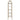 Serena - 5-Shelf Glass Bookshelf - Gold
