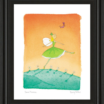 Felicity Wishes IV By Emma Thomson - Framed Print Wall Art - Orange