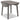 Shullden - Gris - 5 piezas. - Mesa abatible, 4 sillas auxiliares