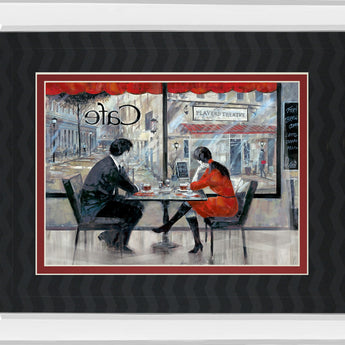 Player's Theatre By Ruanne Manning - Mirror Framed Print Wall Art - Dark Gray