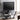 Donlyn - 2-Tier Metal TV Stand With Glass Shelves - Black