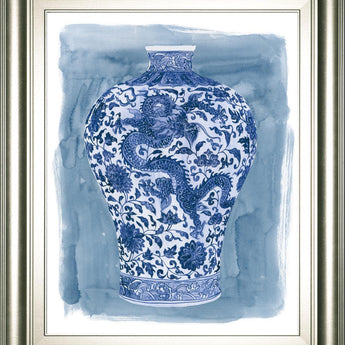 22x26 Ming Vase II By Melissa Wang - Blue