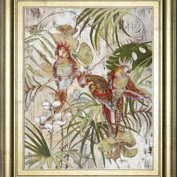 Let's Talk By Sofi Taylor - Framed Print Wall Art - Green