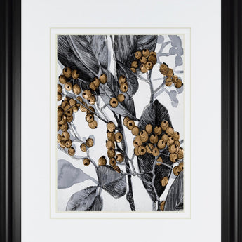34x40 Holly Shadow II By Emma Caroline - Dark Gray
