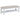 Bexhill - Upholstered Rectangular Bench With Shelf - White
